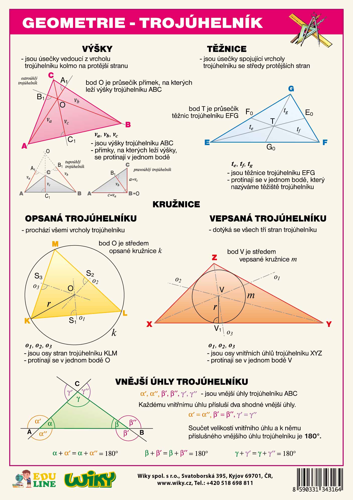 Levně Geometrie - trojúhelník - A4