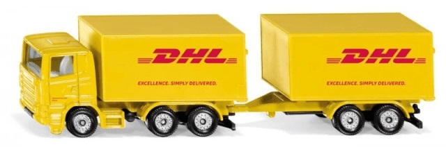Levně SIKU Blister - DHL kamion s přívěsem