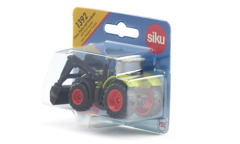 SIKU Blister - traktor Claas Axion s předním nakladačem