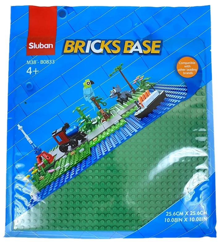 Levně Sluban Bricks Base M38-B0833C Základní deska 25.6 x 25.6 cm zelená