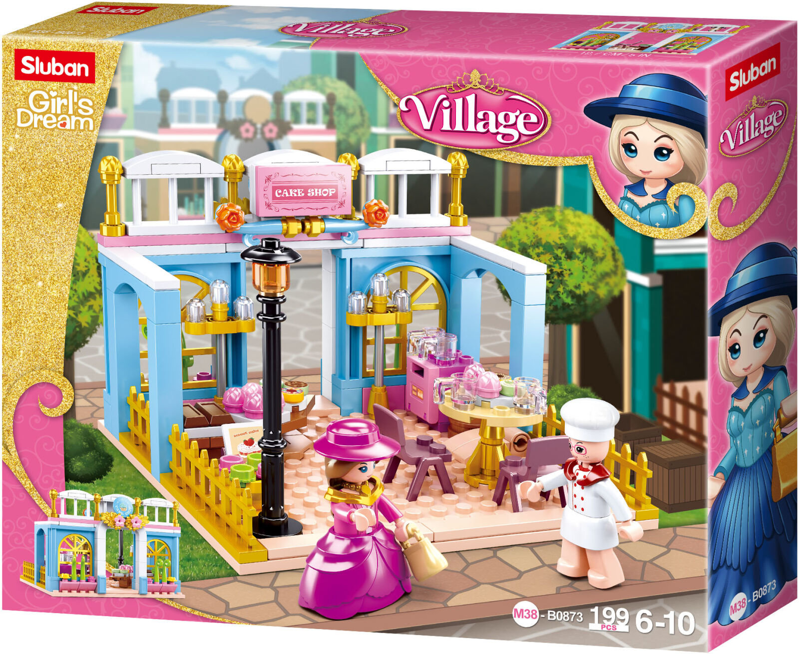 Levně Sluban Girls Dream Village M38-B0876 Dobový obchodní dům