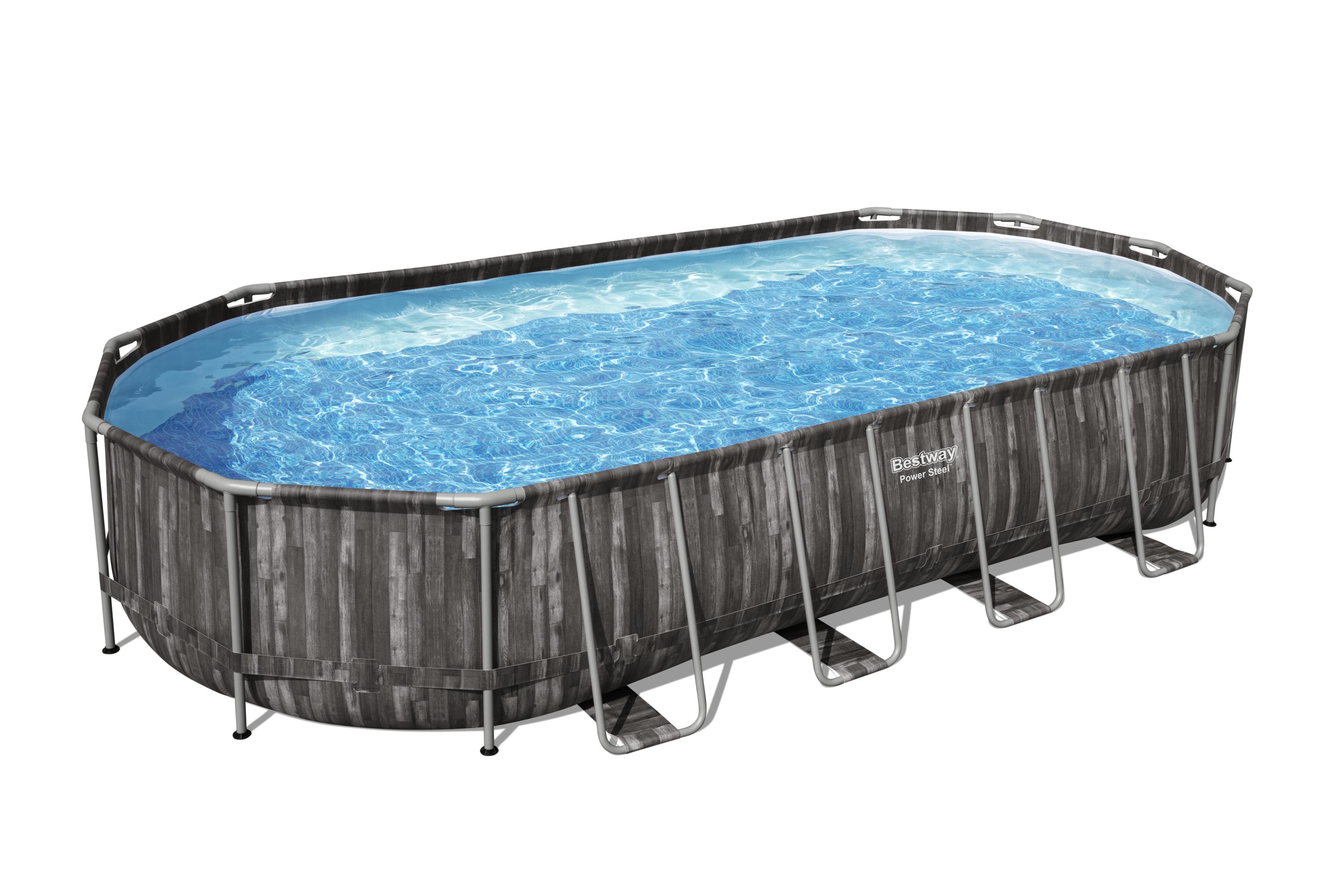 Nadzemní bazén Power Steel™, 732 x 366 x 122 cm, kartušová filtrace 9463 l/hod + příslušenství, Bestway 5611T