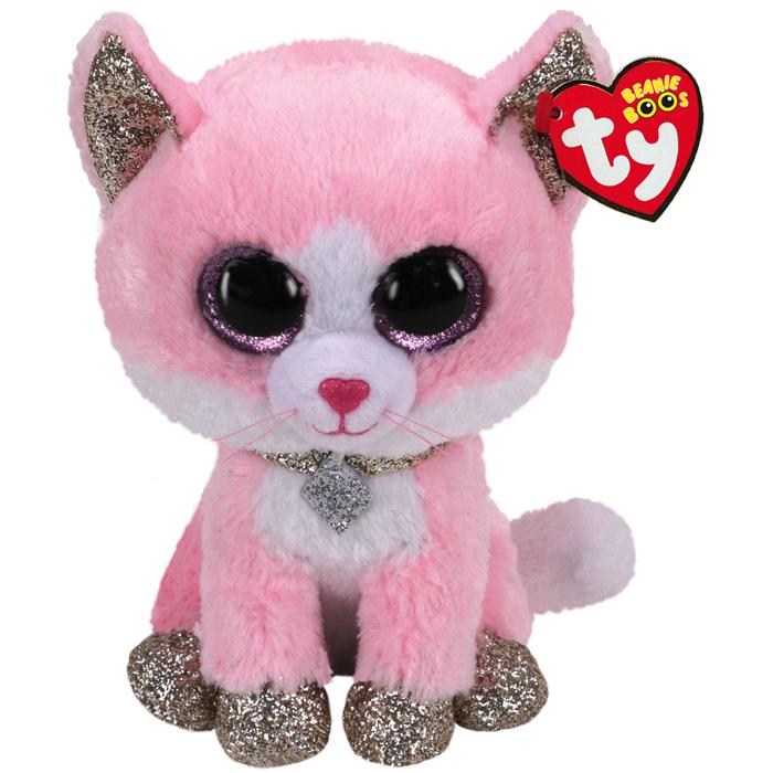 Levně BEANIE BOOS FIONA, 24 cm - růžová kočka