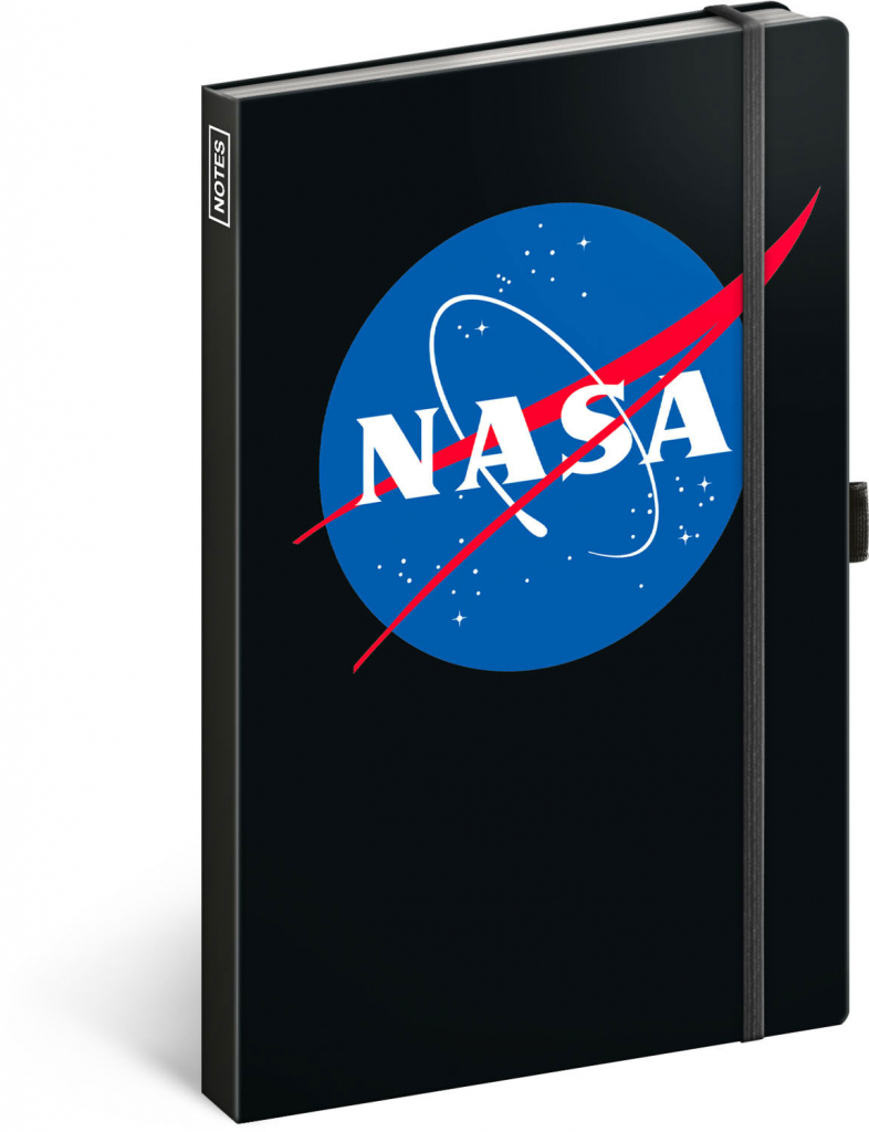 Levně Notes NASA, linkovaný, 13 × 21 cm
