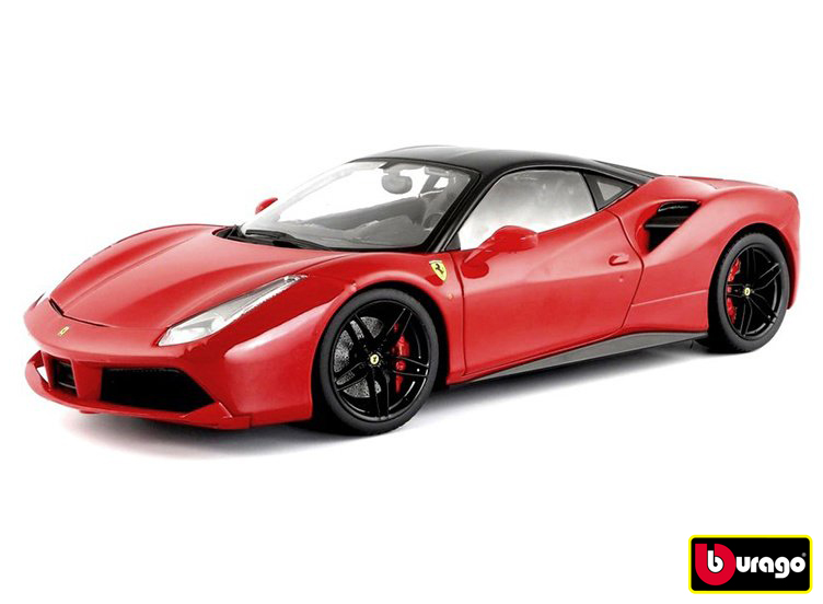 Levně Bburago 1:18 Ferrari Signature series 488 GTB Red
