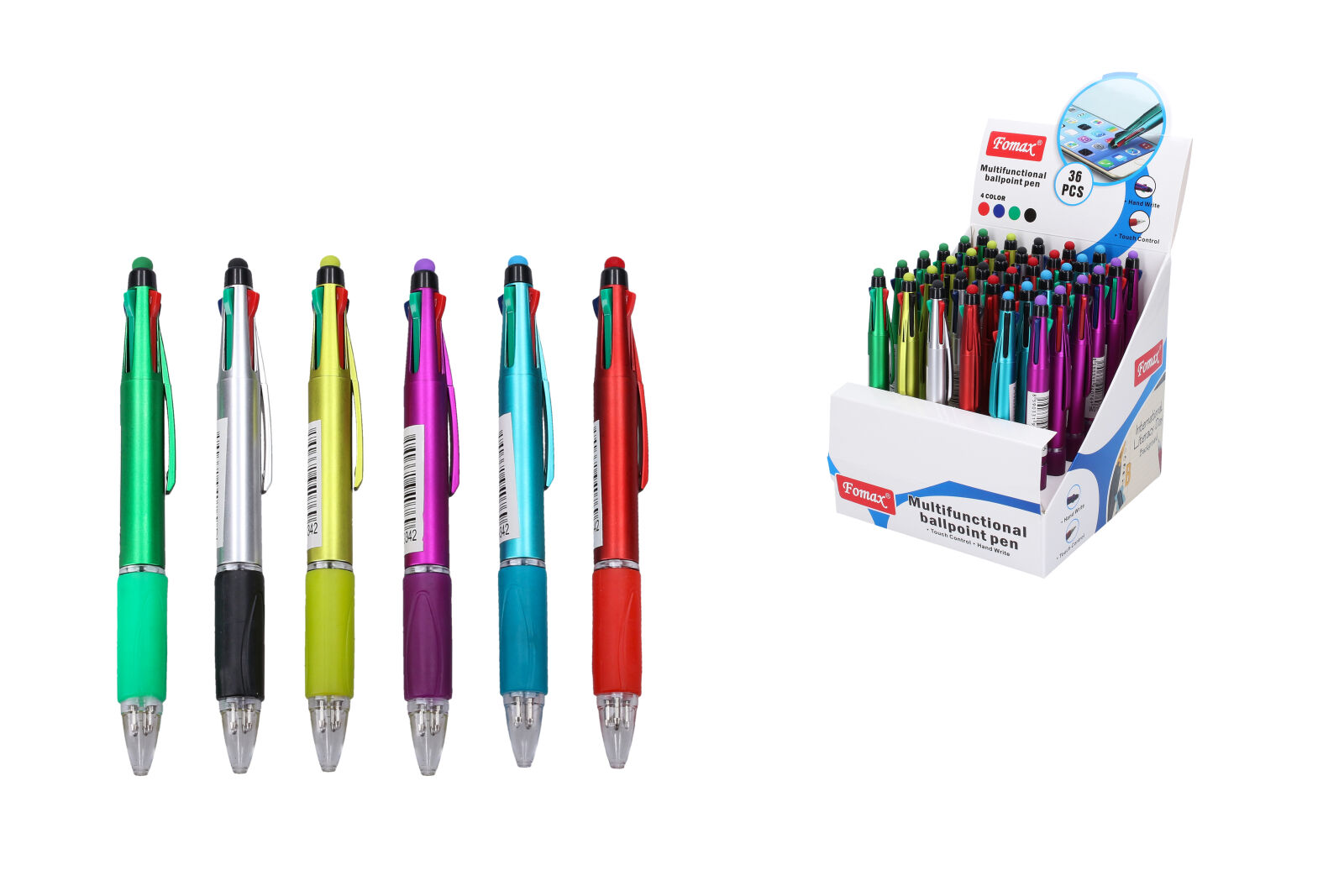 Levně Propiska vícebarevná (4 barvy) + stylus