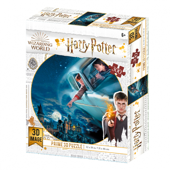 Levně 3D puzzle Harry Potter-Harry&RonFlyingoverHogwarts300ks