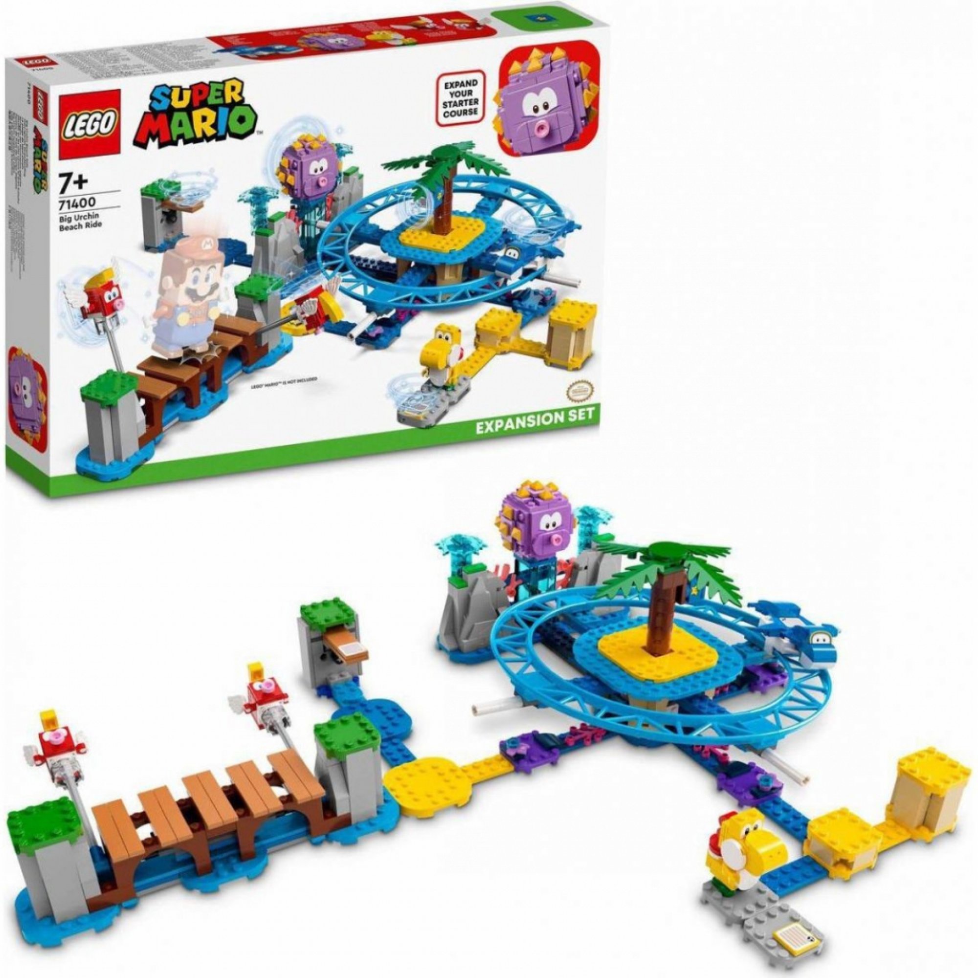 Levně LEGO Super Mario 71400 Plážová jízda s Big Urchinem – rozšiřující set