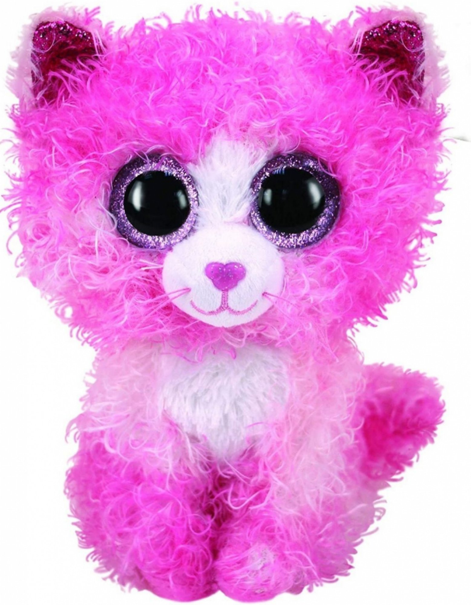 Levně TY Beanie Boos REAGAN - ružová kočka, 24cm