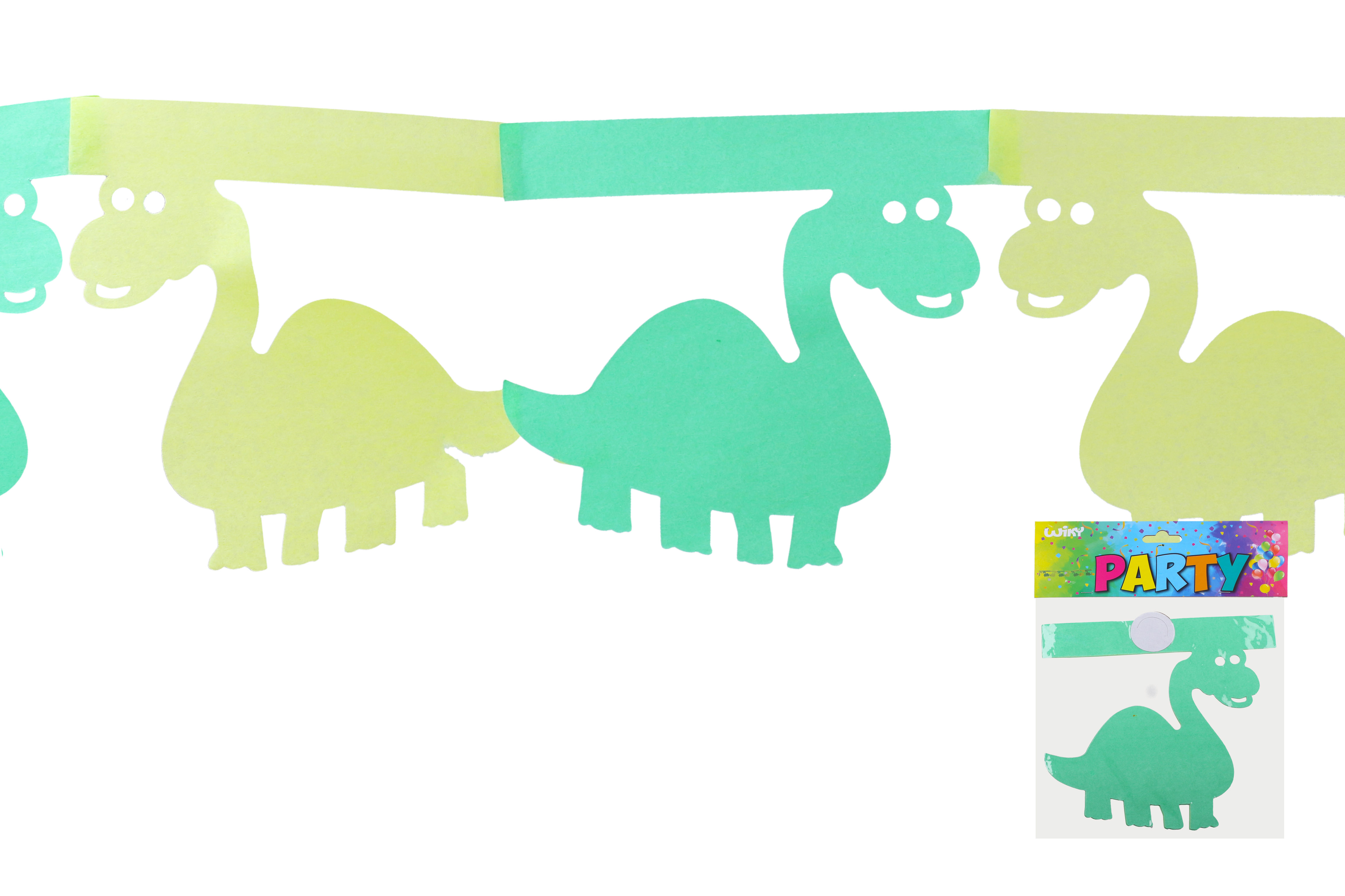 Levně Girlanda zelená 3 m - Dinosaurus