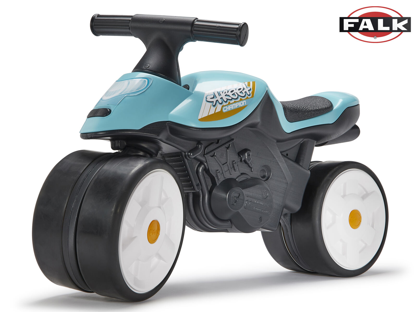 Levně FALK Odrážedlo Baby Moto Team Bud Racing modrá - II. jakost