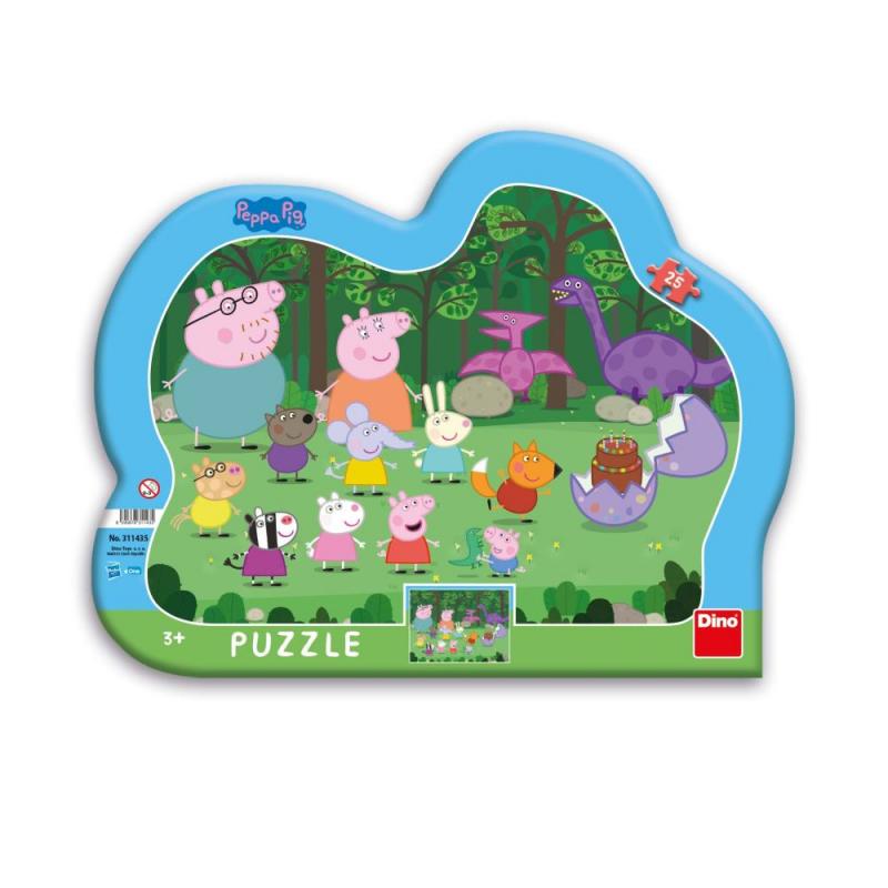 Levně Dino Peppa Pig 25 kontura Puzzle
