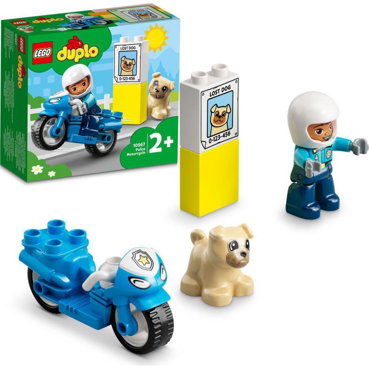 Levně LEGO DUPLO 10967 Policejní motorka
