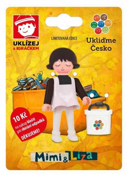 Levně Igráček Mimi a Líza - limitovaná edice Uklízej s Igráčkem - holčička Mimi s kyblíkem