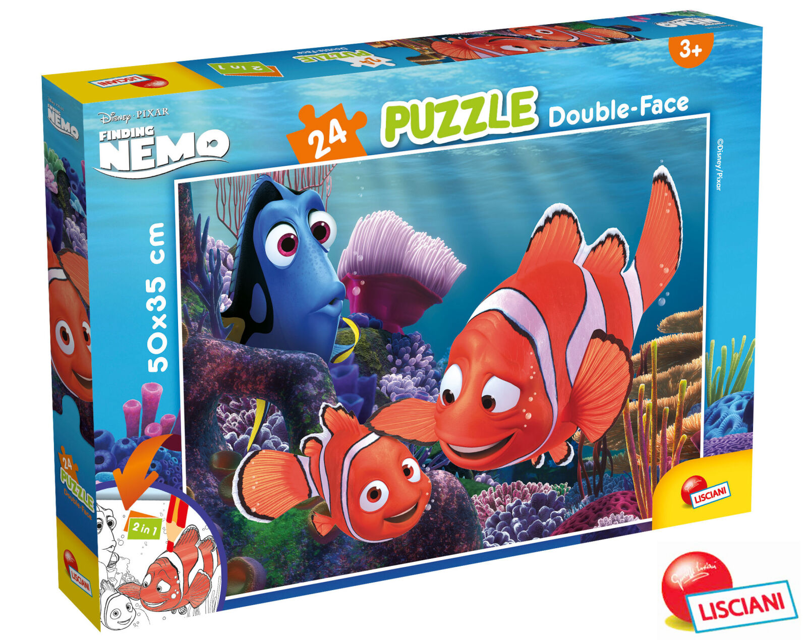 Levně Nemo Puzzle 24 oboustranné 50x35 cm 2v1
