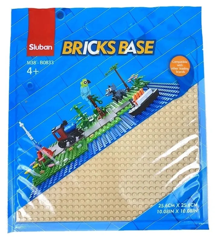 Levně Sluban Bricks Base M38-B0833A Základní deska 25.6 x 25.6 cm béžová