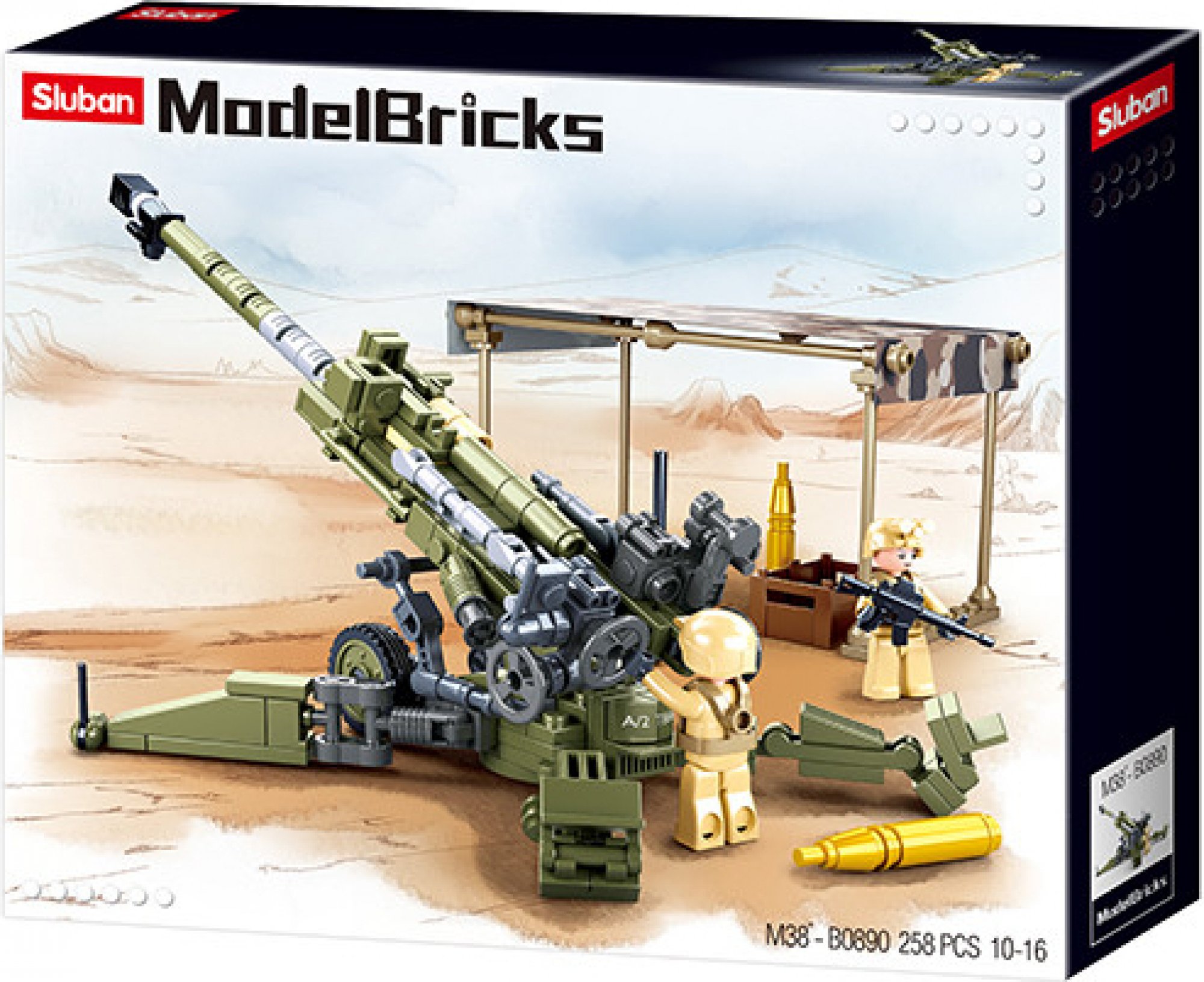 Levně Sluban Army Model Bricks M38-B0890 M777 Howitzer