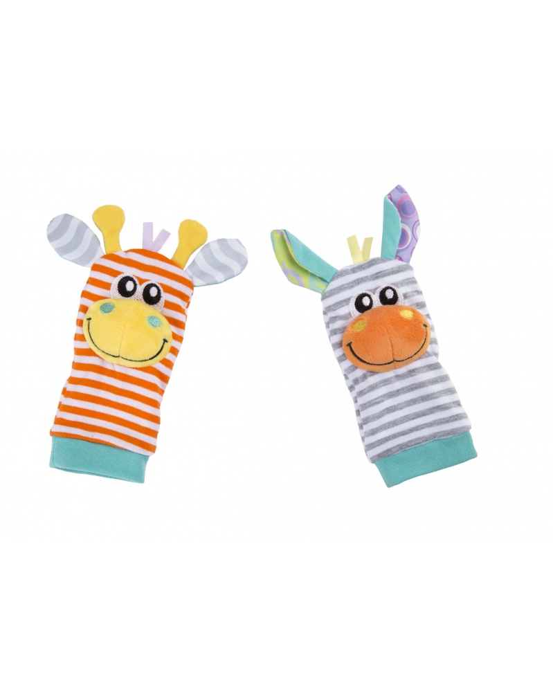 Levně Playgro - Chrastící ponožky a náramky pastelové