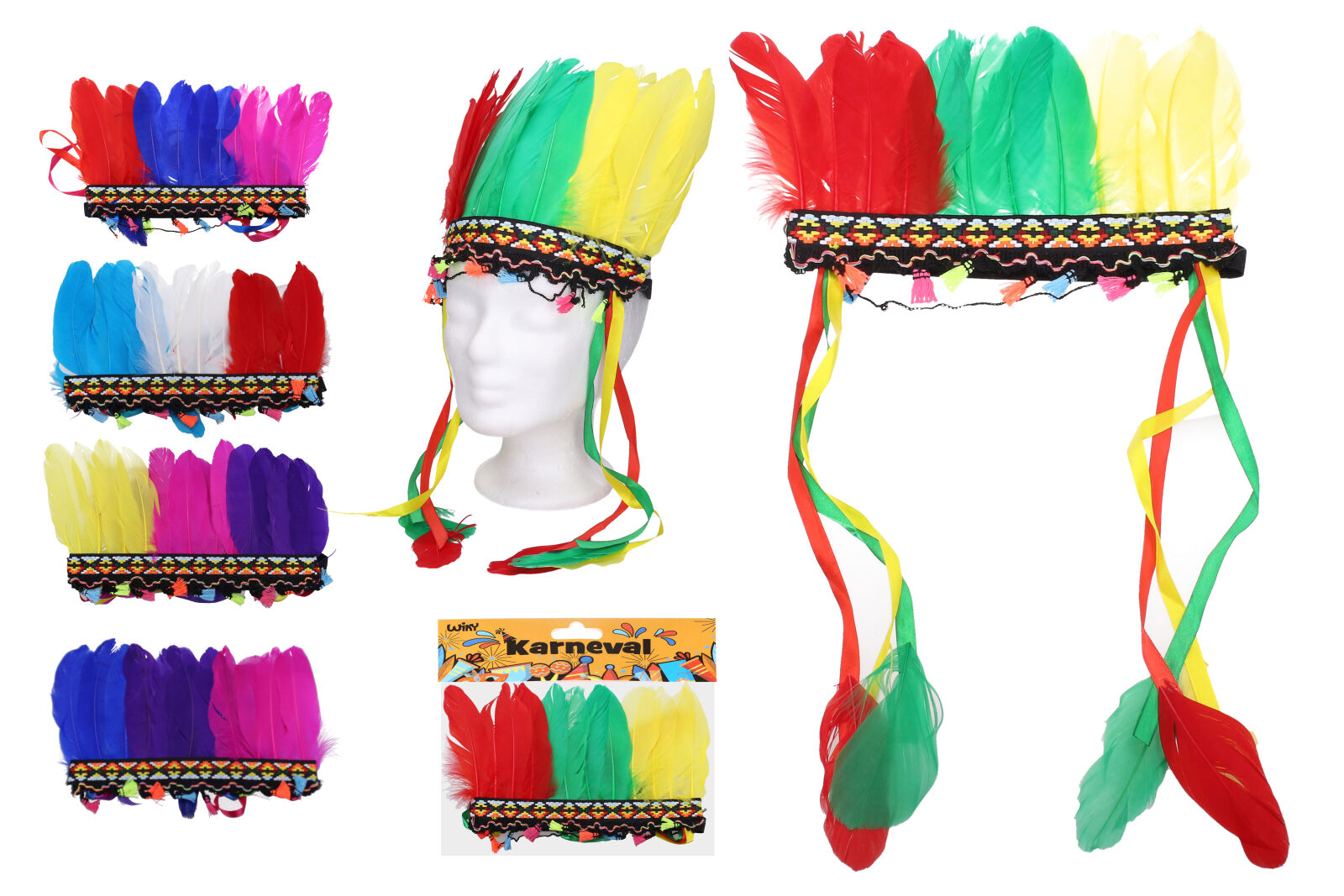 Levně Set karneval - čelenka indián MIX