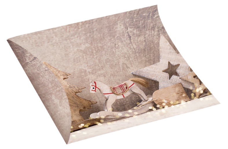 Levně Krabička skládací dárková L 33 x 25 cm s glitry