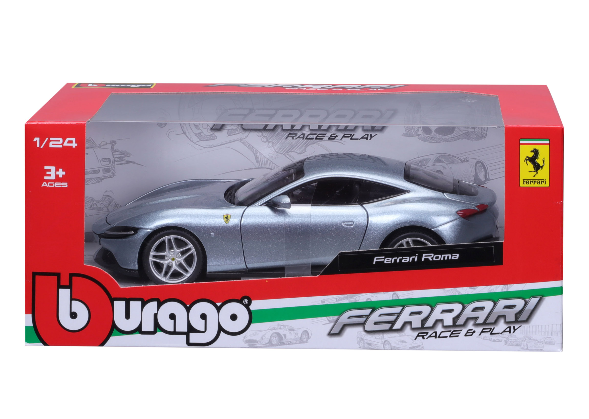 Levně Bburago 1:24 Ferrari Roma Grey