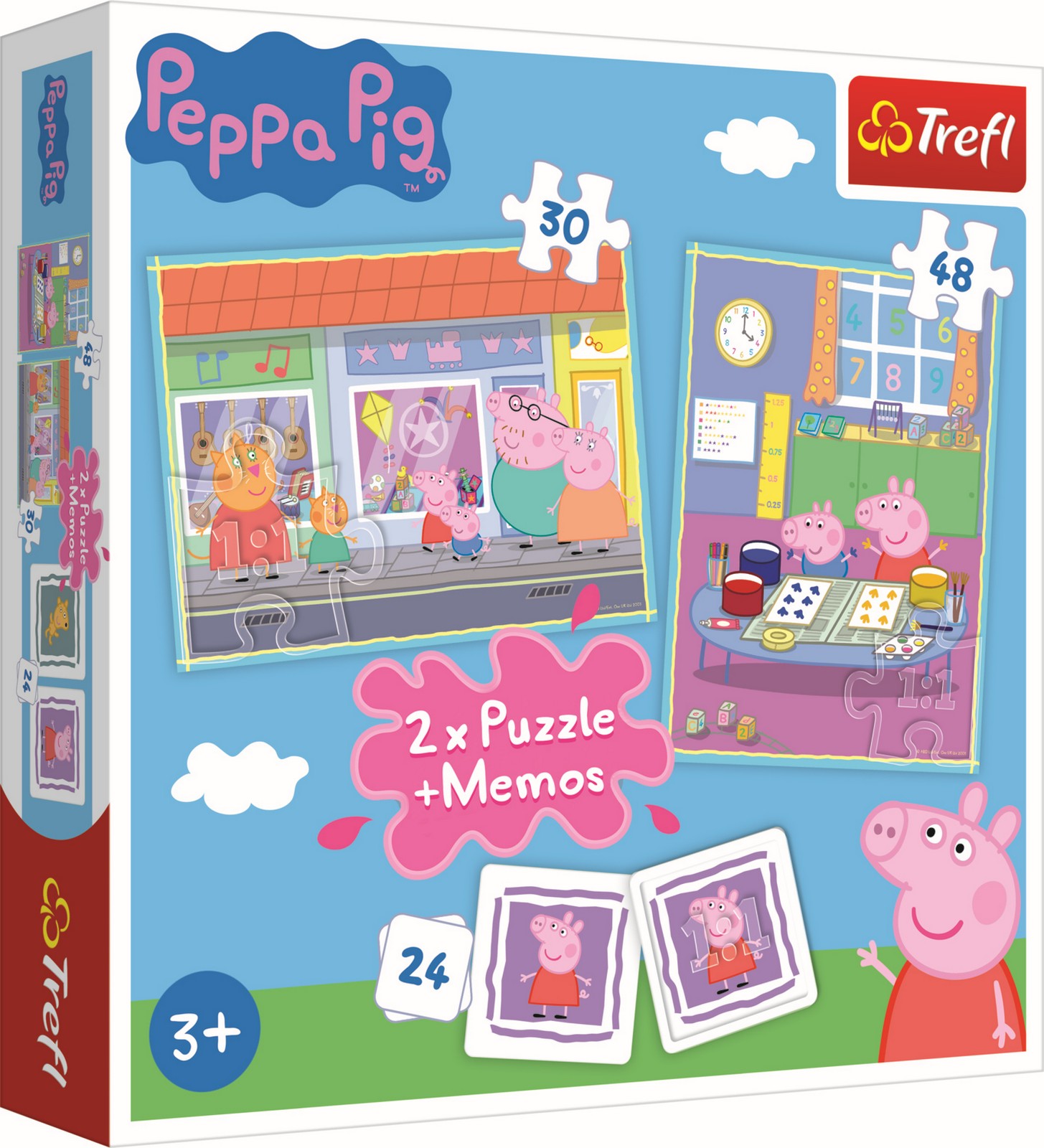 Levně Trefl Puzzle + Pexeso Peppa Pig