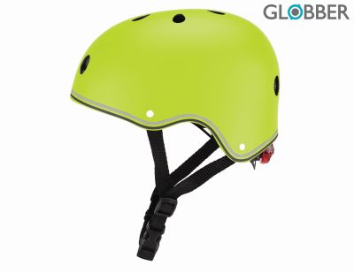 Levně Globber Dětská helma Primo Lights Lime Green XS/S