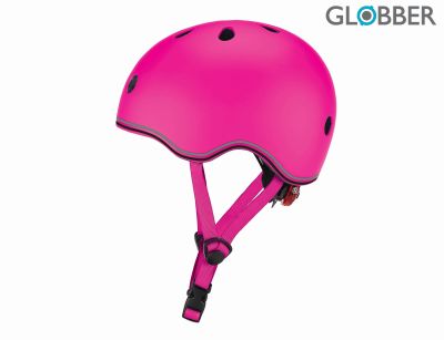 Levně Globber Dětská helma Go Up Lights Neon Pink XXS/XS