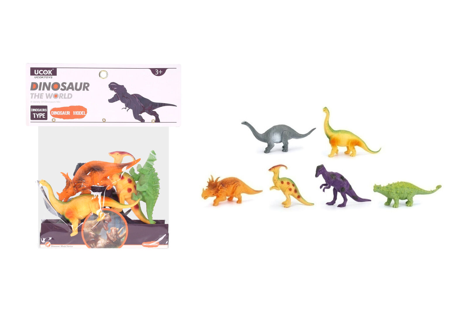 Levně Zvířátka figurky dinosauři 6 ks set 15 cm