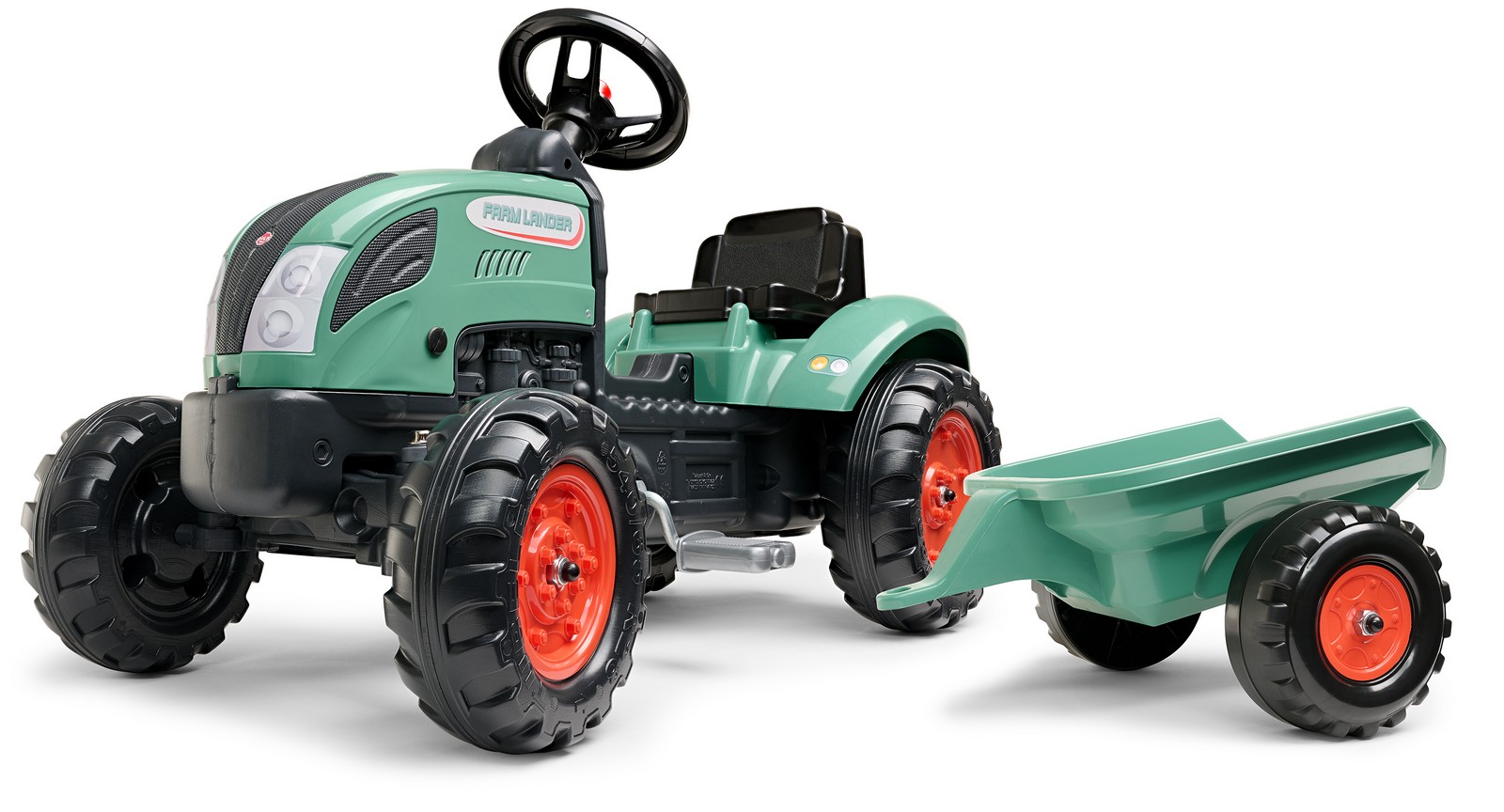 Levně FALK Traktor šlapací FARM LANDER 2054L s přívěsem - zelený