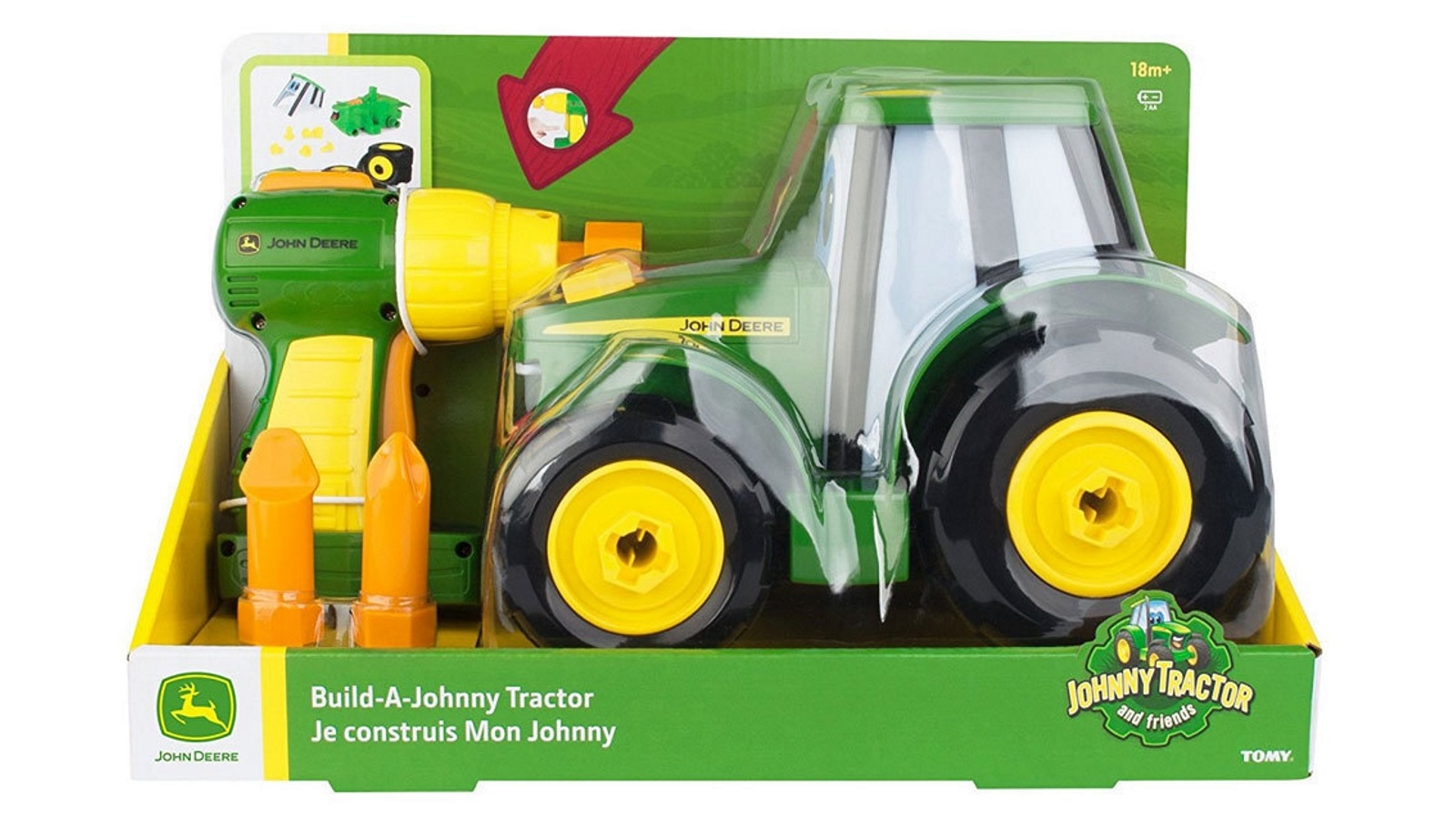 Levně JD Kids John Deere Traktor Johnny montovací 23 cm