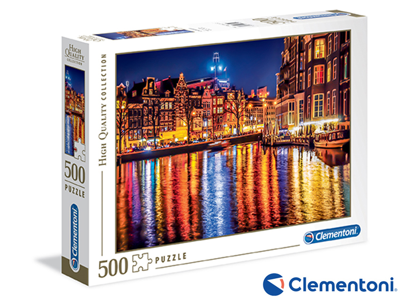 Levně Clementoni - Puzzle 500 Amsterdam - II. jakost