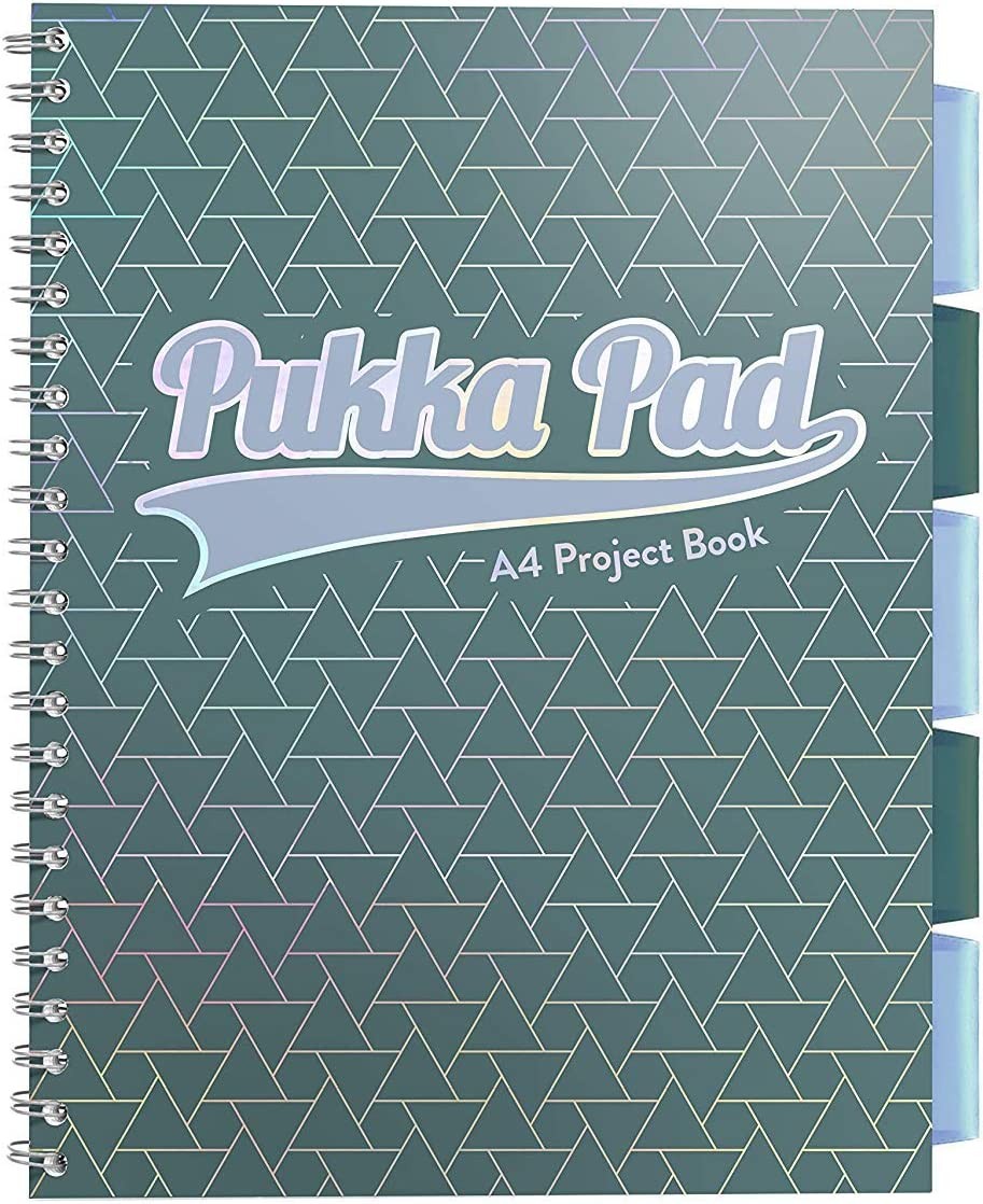 Levně Pukka Pad projektový blok Glee A4, papír 80g,100 listů, zelený, linkovaný