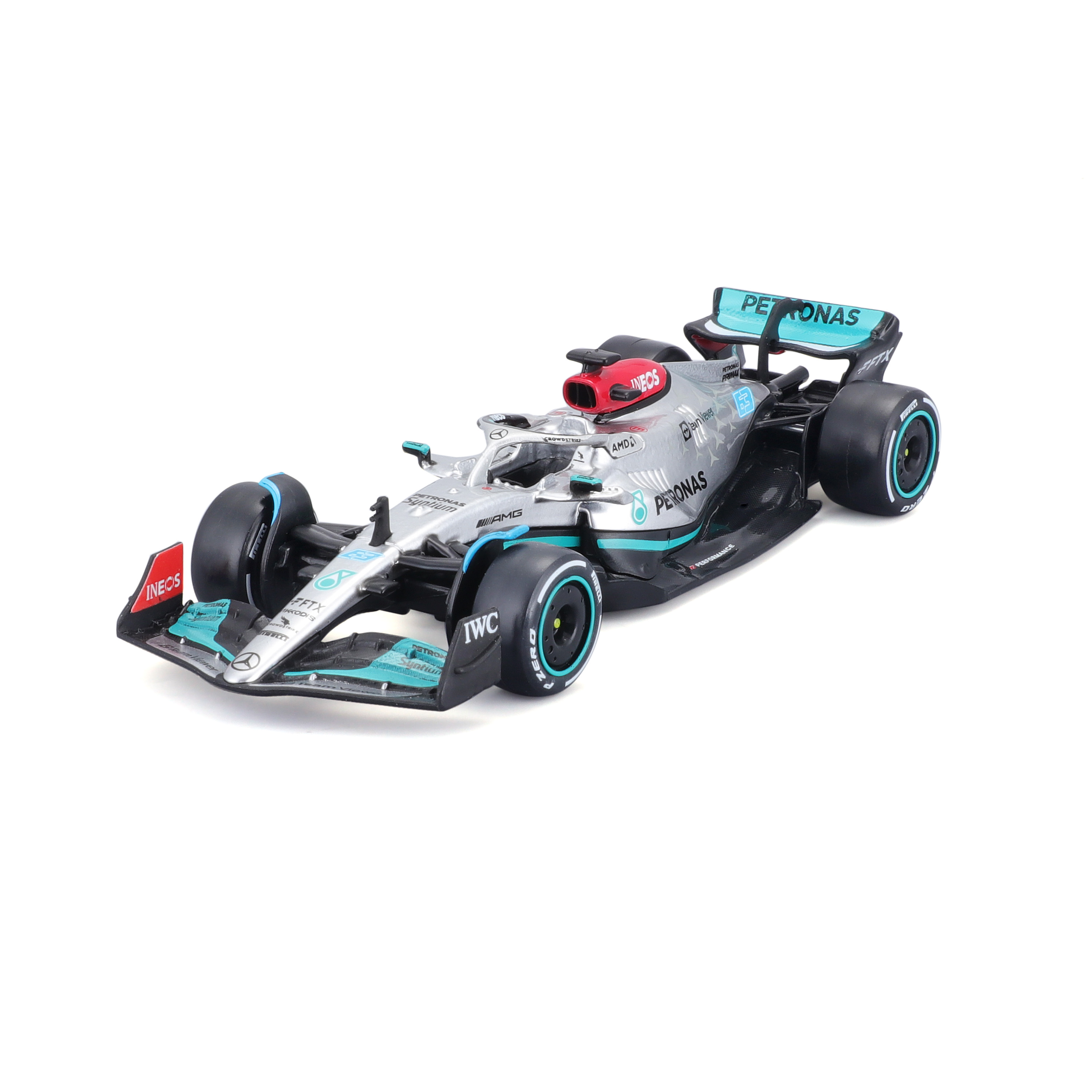 Levně Bburago 1:43 Formula F1 Mercedes AMG Petronas W13 (2022) nr.63 George Russel