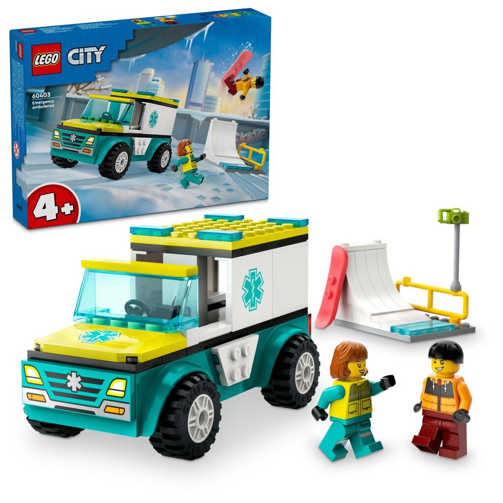 Levně LEGO® City 60403 Sanitka a snowboardista