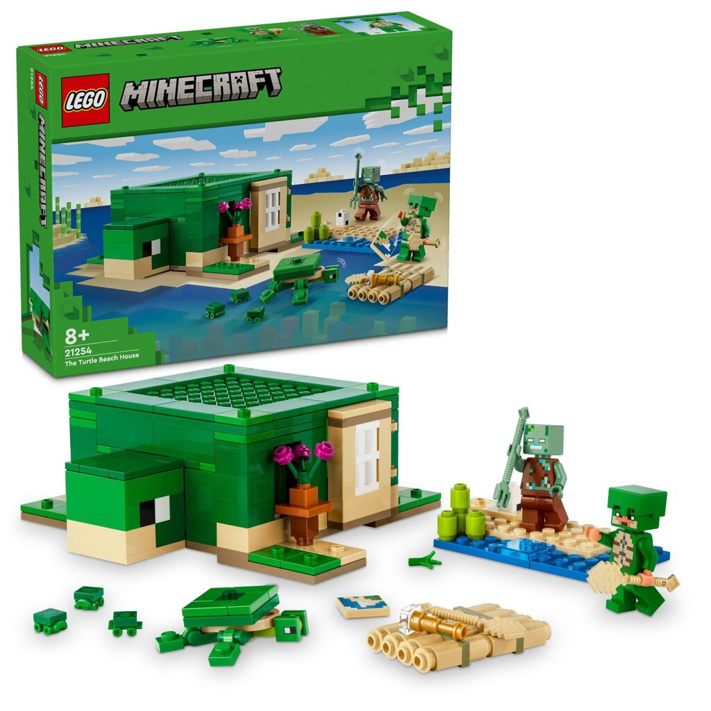 Levně LEGO® Minecraft® 21254 Želví domek na pláži